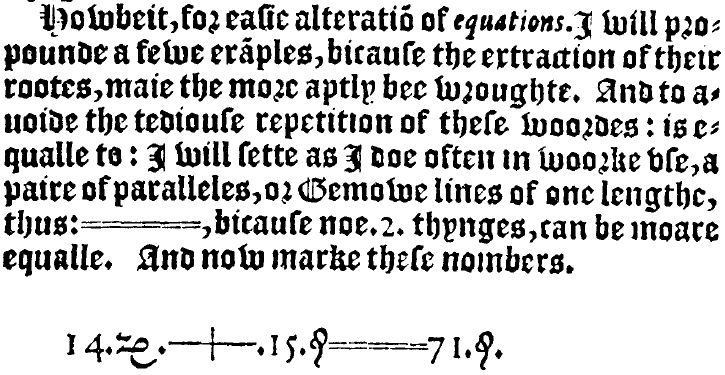 Equals sign Equals sign